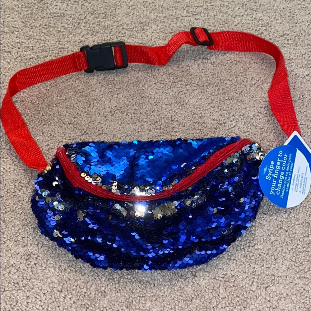 NWT Sequin fanny pack